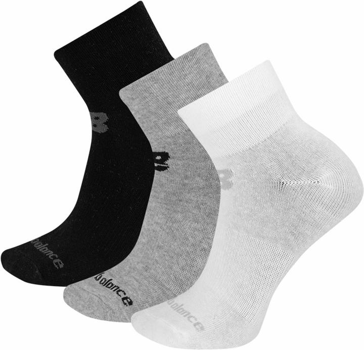 New Balance NB PF Cotton Flat Knit Ankle Socks 3 Pair (3er Pack, S)