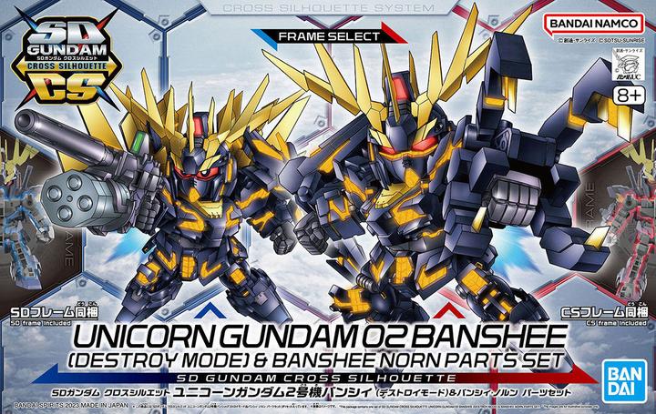Image du produit Bandai SD GUNDAM -Cross Silhouette Unicorn 02 Banshee & Norn Parts -Model Kit