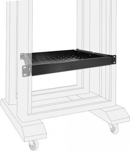 Actual product image Delock 19? Pull-out drawer 1 U, black