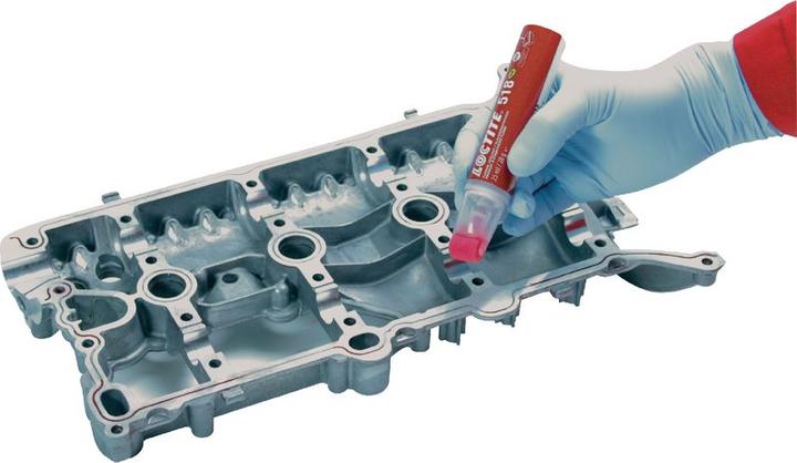 Actual product image Loctite Flange sealant 518 PEN medium strength (Red, 25 ml)