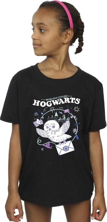 Actual product image Girls Owl Letter From Hogwarts Cotton T-Shirt (116)