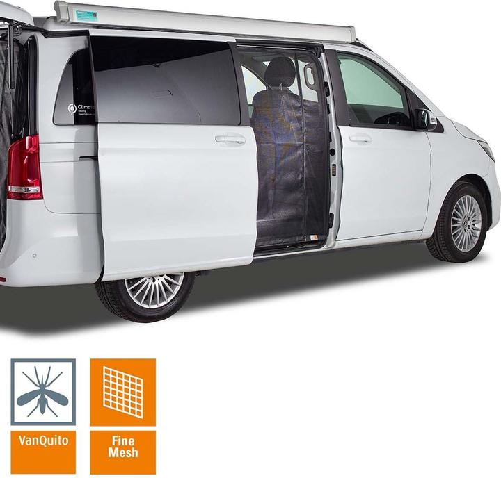 Actual product image VanQuito Mosquito net with sliding doors, right