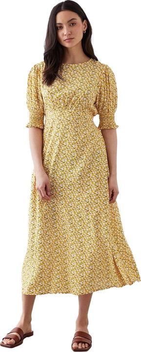 Produktbild Dorothy Perkins Ditsy Print Geraffte Manschette Petite Midi Kleid (38 D)