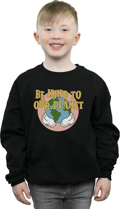 Actual product image Disney Boys Mickey Mouse Be Kind To Our Planet Sweatshirt (152, 158)