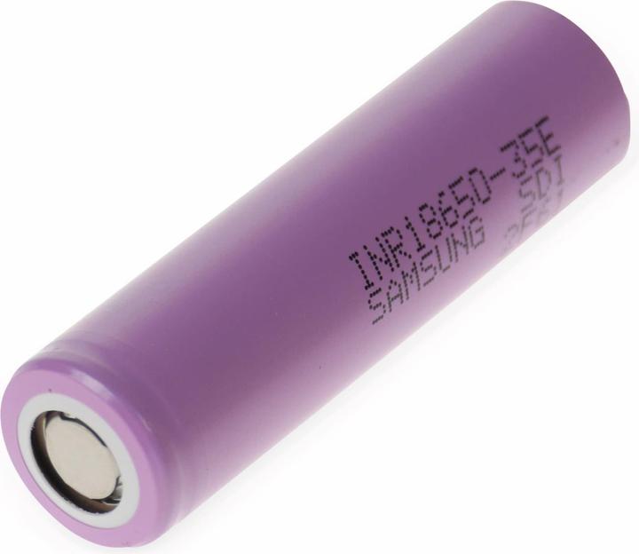 Actual product image Samsung INR18650-35E (1 pcs., 18650, 3500 mAh)