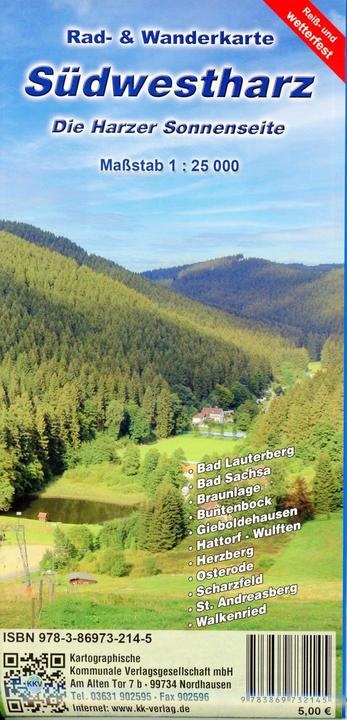 Actual product image Southwest Harz - The sunny side of the Harz
