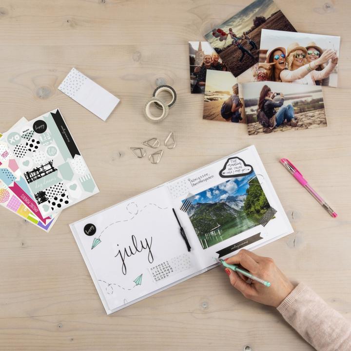 Immagine prodotto Hama Set creativo, crea il tuo album personalizzato con diversi accessori, idea regalo per foto fai da te (18 x 18 cm)