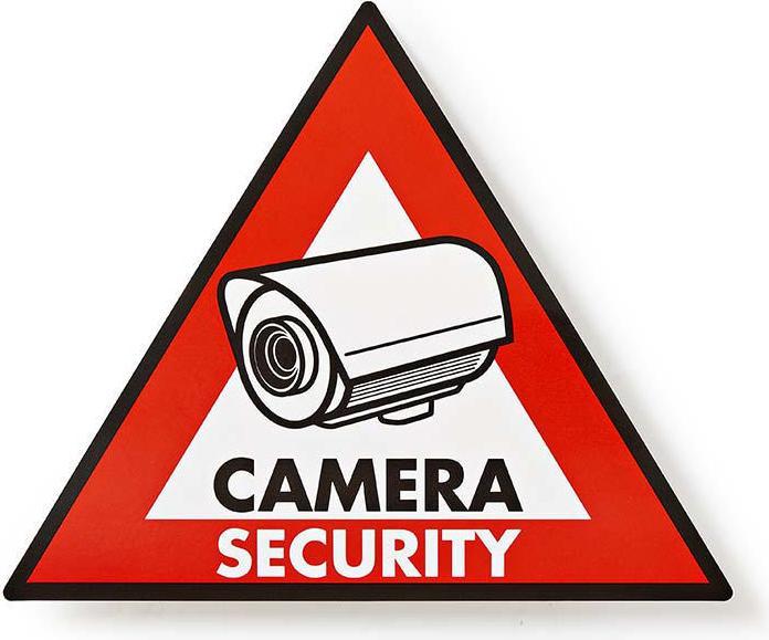 Immagine prodotto Nedis Simbolo dell'adesivo di avvertimento D e telecamera di sicurezza S