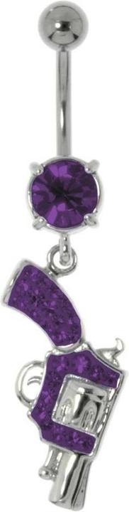 Image du produit Bijouteria Piercing nombril (Acier chirurgical 316L, Laiton rhodié, Cristallin)