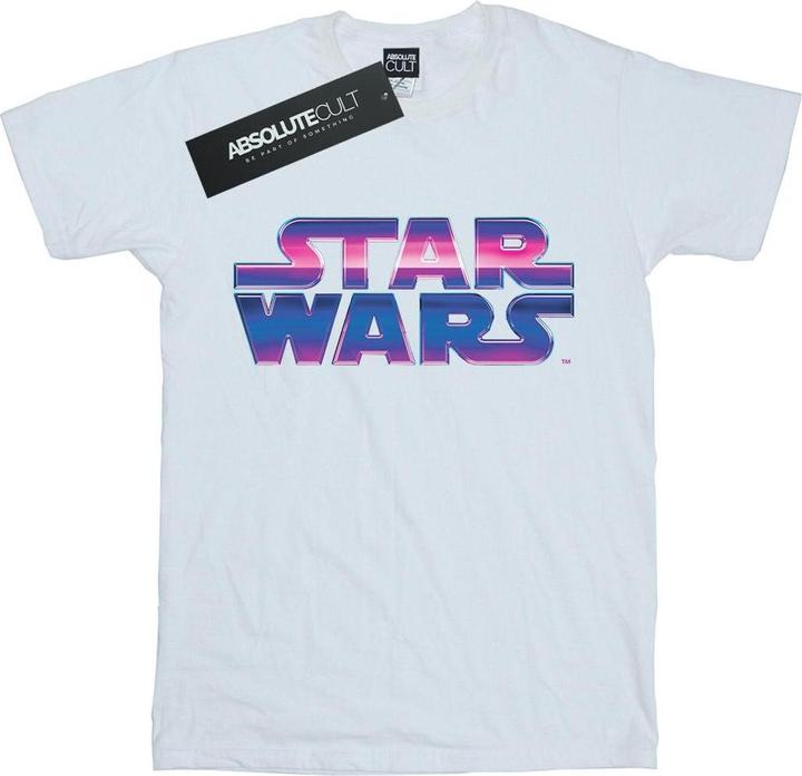 Actual product image Star Wars Mens Neon Logo T-Shirt (M)