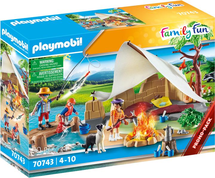 Actual product image Playmobil Family on camping trip (70743, Playmobil Family Fun)