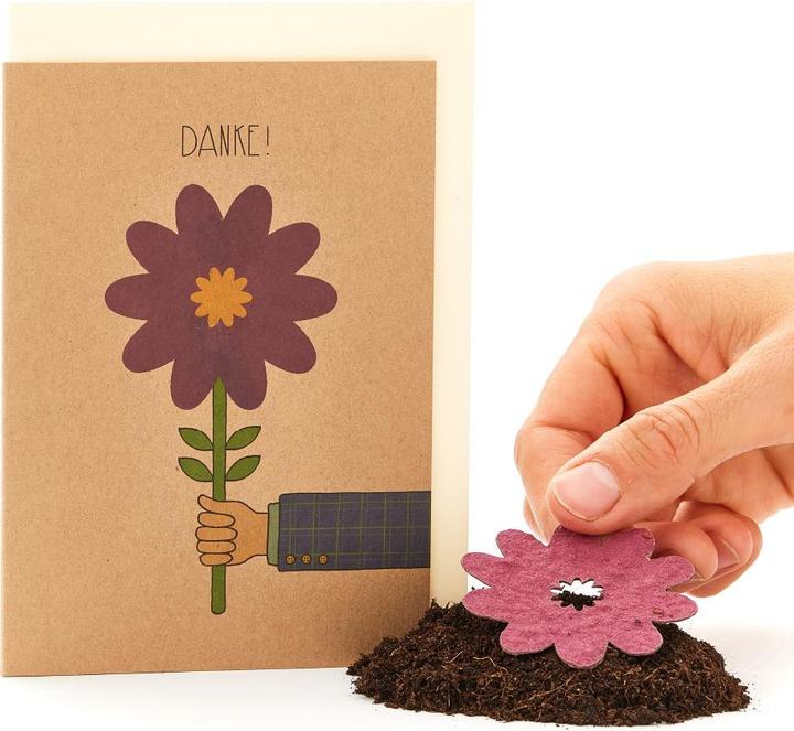Actual product image Die Stadtgärtner Greeting Card Thank You with Seeds for Flowers (1 pcs.)