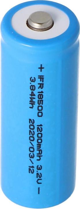 Immagine prodotto AccuCell Batteria 18500 Li-FePo4 / 2 pezzi. (2 pz., 1000 mAh, Batteria + Caricabatterie)