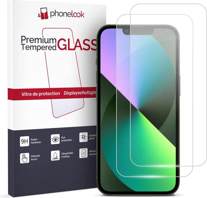Image du produit PhoneLook Pack de 2 vitres de protection d'écran en verre trempé (Apple iPhone 13 Pro Max)
