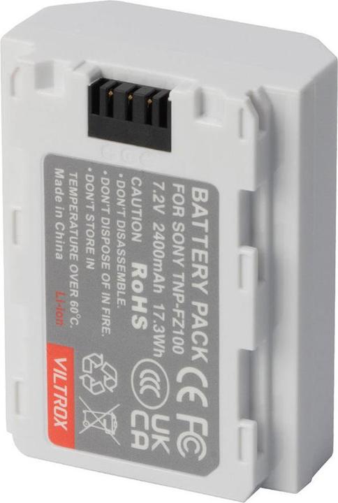 Actual product image Viltrox TNP FZ100 Battery ( NP FZ100 ) TYPE C 2400MAH for Sony Camera (Rechargeable battery)