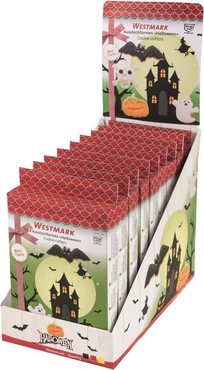 Produktbild Westmark Display 9 x Ausstechförmchen Halloween, 4-tlg., 22.5x13cm
