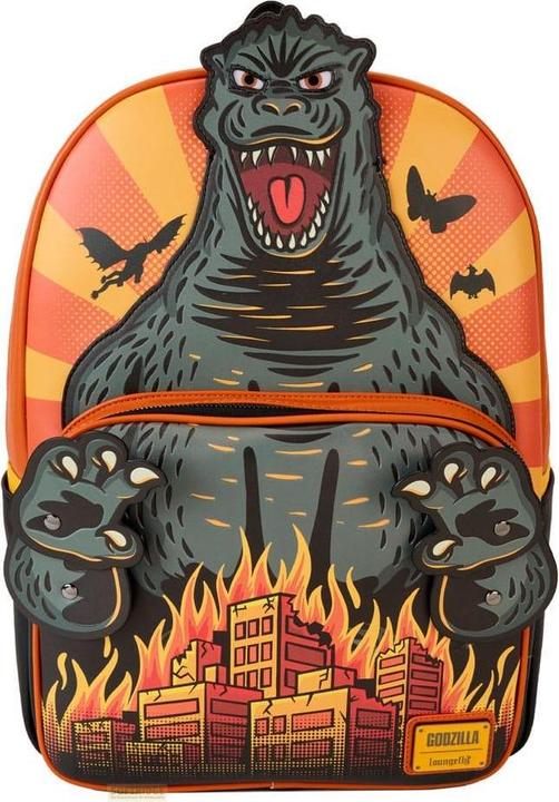 Actual product image Loungefly Toho by Full-Size Backpack Godzilla Cosplay