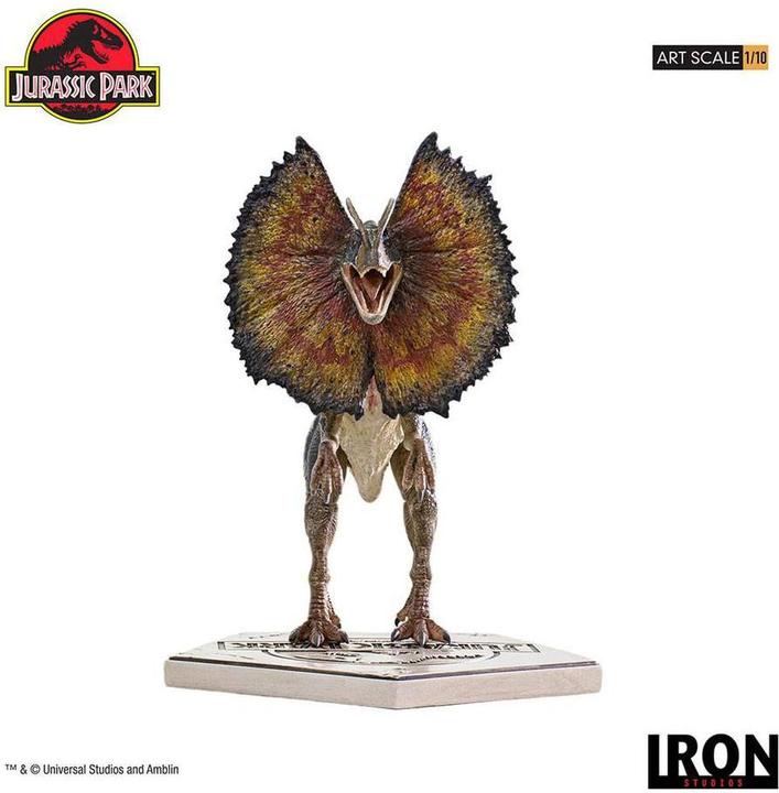 Actual product image Iron Studios Jurassic World Icons statuette Dilophosaurus 9 cm