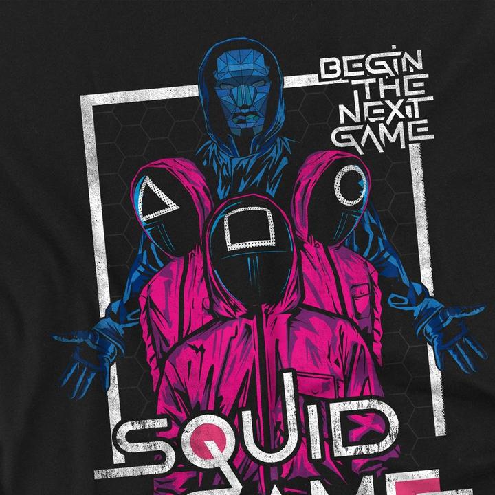 Image du produit Squid Game - T-shirt FRONT MAN & GUARDS - Homme (L)