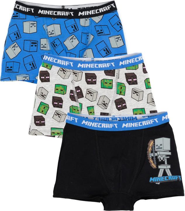 Produktbild Minecraft Boxershorts Set Jungen (3erPack) (146, 3er Pack)