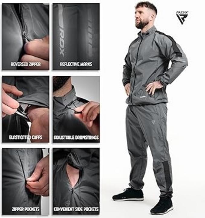 Actual product image Rdx Clothing Sauna Suit C1 Gray-XL