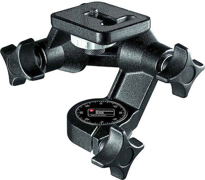 Manfrotto 056, testa inclinabile 3D Junior (Panhead a 3 vie)