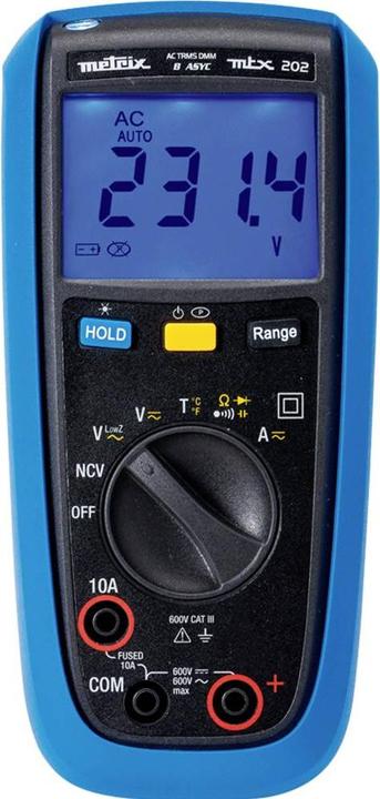 Actual product image Metrix Hand Multimeter digital MTX202 (CAT III 600V)