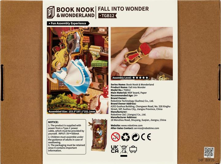 Immagine prodotto Robotime Bausatz Alice im Wunderland, Modell Art: Book Nook