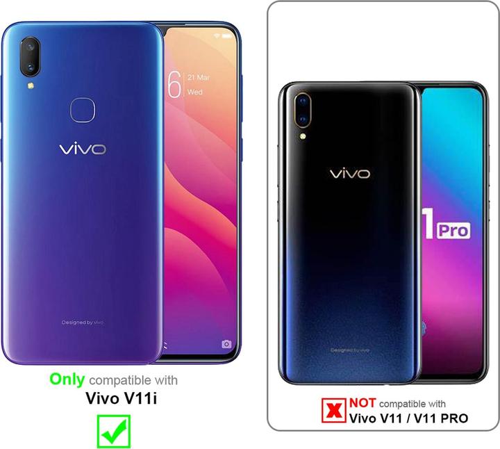 Actual product image Cadorabo Full screen display protection glass (1 Piece, Vivo V11i)