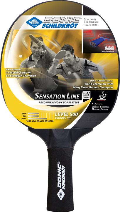 Produktbild Donic Schildkröt Tischtennisschläger "Donic Sensation Line 500" 714402