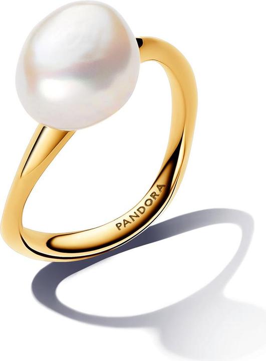Actual product image Pandora Baroque Treated Freshwater Cultured Pearl Ring (54)