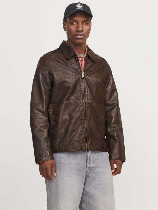 Produktbild Jack & Jones Jorcrincle Leather Jkt Styd Aw24 (M)