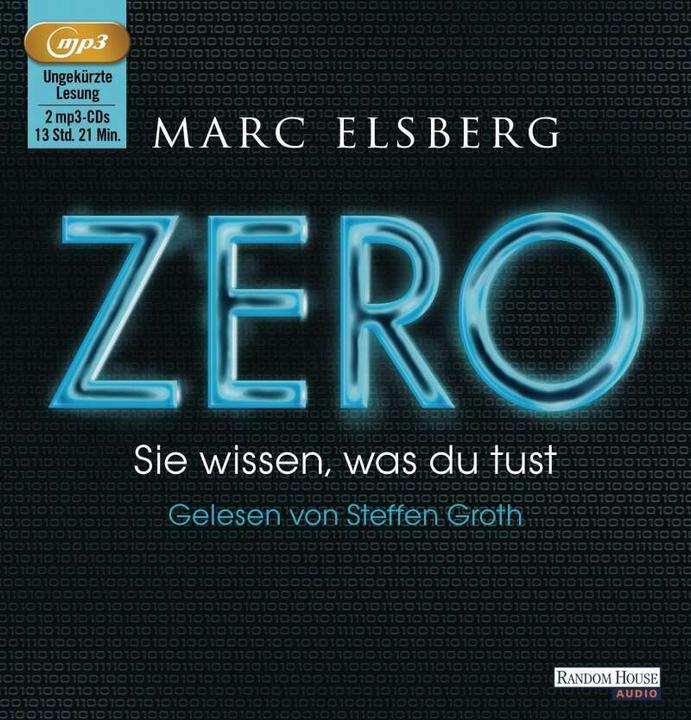 Produktbild ZERO - Sie wissen, was du tust (Marc Elsberg, Deutsch)