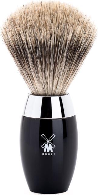 Immagine prodotto Mühle Pennello da barba, pelo fine di tasso, manico in legno di quercia/metallo, cromato (Pennello da barba)