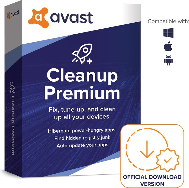 Avast Cleanup Premium (10 User, 10 Geräte/User, 12 Monate)