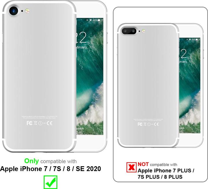 Produktbild Cadorabo Book mit View Doppelfenster Cover (Apple iPhone 7, Apple iPhone SE (2nd Gen))