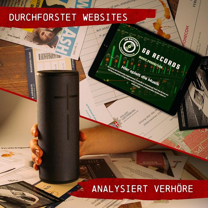 Immagine prodotto Crime Cases MOMD0002 - CRIMECASES: Tatort Tonstudio, gioco del crimine, per 1-6 giocatori, da 14 anni (EN) (Tedesco)