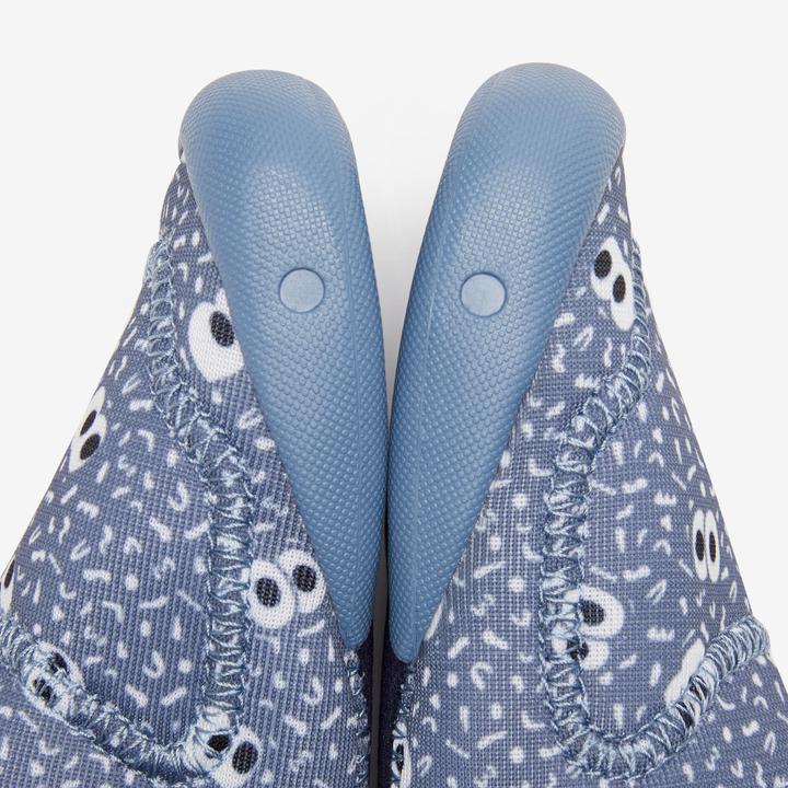 Actual product image Decathlon Turnschuhe Babylight atmungsaktiv Babyturnen - blau mit Muster (29)