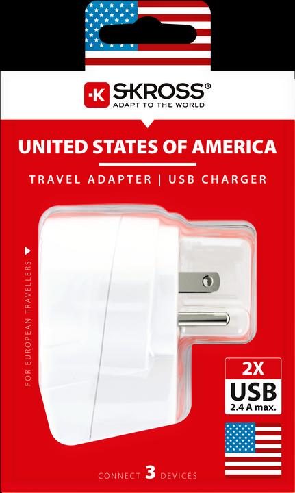 Produktbild Skross Reiseadapter EU - USA