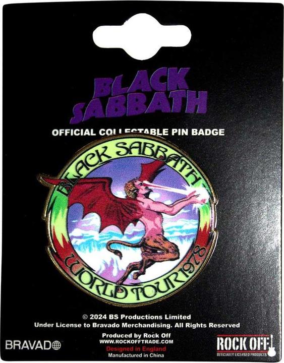 Produktbild Black Sabbath Abzeichen World Tour 1978 Metall