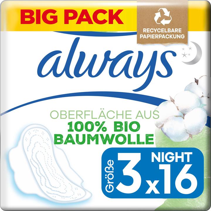 Always Cotton Protection (16 x, Damenbinden)