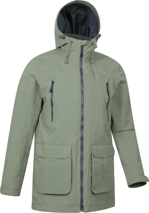 Actual product image Mountain Warehouse Mens Hastings Long Waterproof Jacket (L)