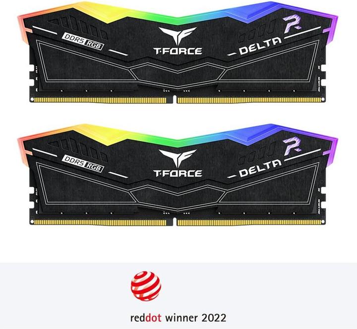 Actual product image Team Group T-Force Delta RGB (2 x 16GB, 8000 MHz, DDR5 RAM, DIMM)