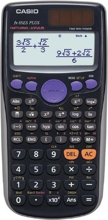Casio FX-85ES Plus (Batterien, Solarzellen)