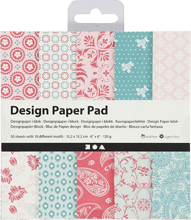 Produktbild Creativ Company Design-Papierblock Pink, 50 Blatt (120 g/m², 50 x)