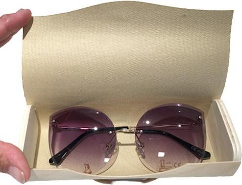 Actual product image Bekos Wood veneer spectacle case