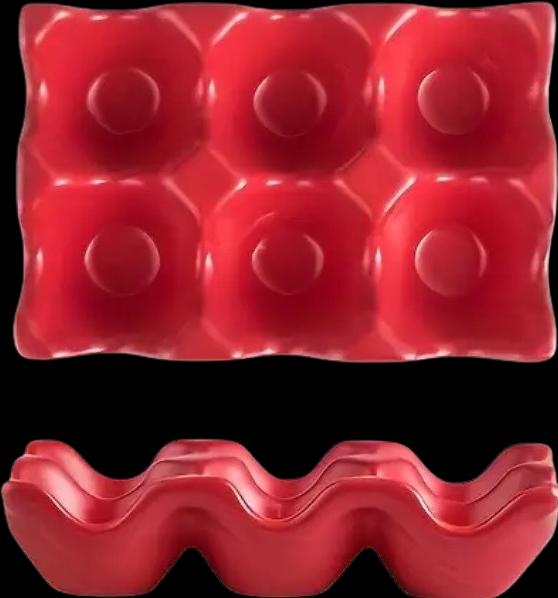 Image du produit Homerely Coquetier noble en céramique avec 6 compartiments (1 x)