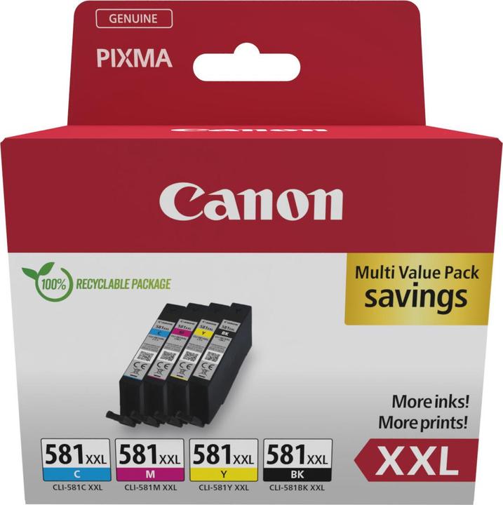 Canon CLI-581 XXL Multipack (M, BK, C, Y)
