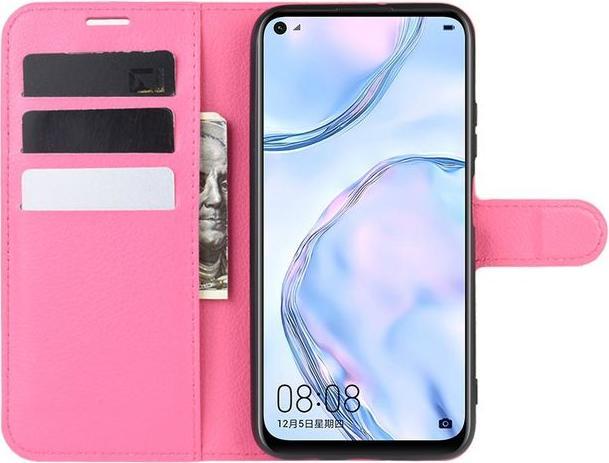 Actual product image MU Classic Litchi Leather Bookcover Series (Huawei P40 Lite)