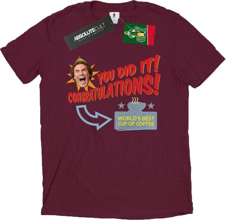 Elf World's Best Coffee TShirt (XL)